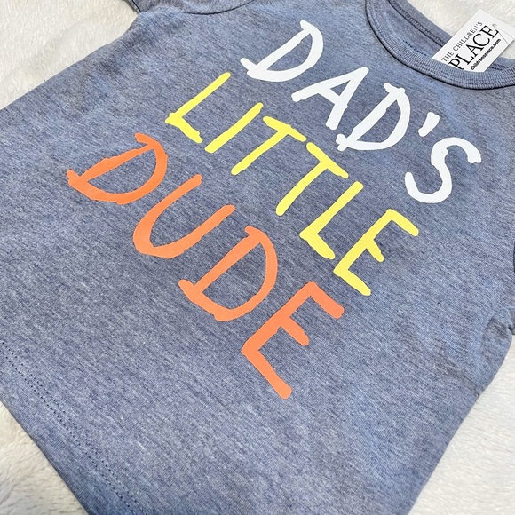 NEW The Children’s Place Boy’s DAD’S LITTLE DUDE TEE - Picture 3 of 3